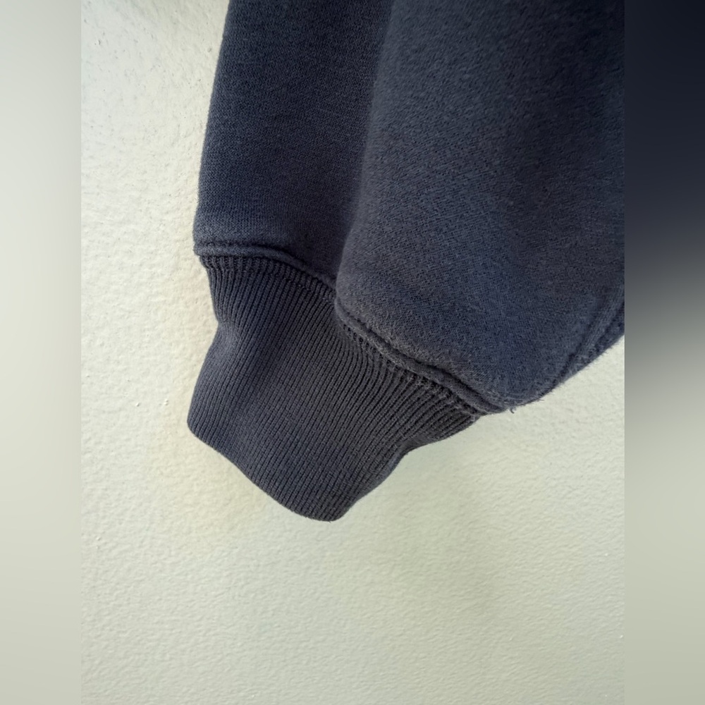 Abercrombie & Fitch London Cropped Sweatshirt | Size XXS | Navy Blue - Picture 10 of 12